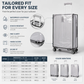 🛡️✨ PROMO FLASH : 50% DE RÉDUCTION ! Housse de Valise Transparente en PVC Épais – Protection Haute Résistance & Imperméable, Fermeture Velcro Rapide & Roues Libres for un Voyage Serein avec un Bagage Toujours Impeccable ✨