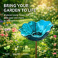 💝Cadeaux Fête des Mères 2026 à -58%🎁🐦 Piquet de jardin en métal fait main avec fleurs – Bain d'oiseaux et décoration extérieure pour les amoureux de la nature 🌸