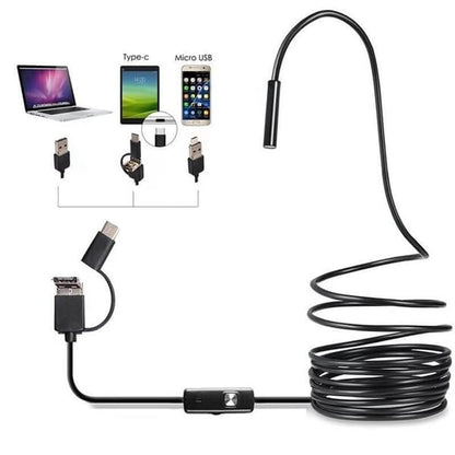 💡50 % DE RÉDUCTION🔥Caméra endoscopique douce Magic Wifi😍Sonde ultrafine 7 mm, étanche IP67, 6 LED réglables & compatible 3 en 1📱🔧