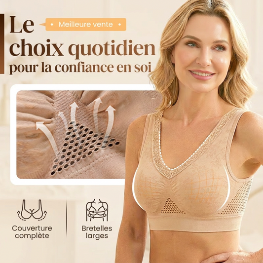 ⏳Spécial à durée limitée⏰Soutien-gorge sans armatures en dentelle à maintien élevé pour femme👙
