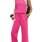 💕Vente chaude 2026  50% de réduction🔥Nouveau ensemble 2 pièces pour femmes : haut sans manches et pantalon à jambes larges