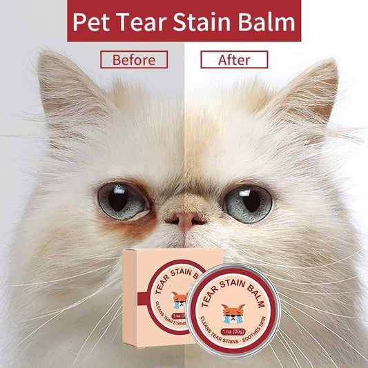 🐾 50% DE RÉDUCTION! ❤️ Crème Anti-Larmes pour Animaux & Set de Brosse – Nettoie en Douceur, Réduit les Taches & Idéal pour Chiens et Chats 🐶