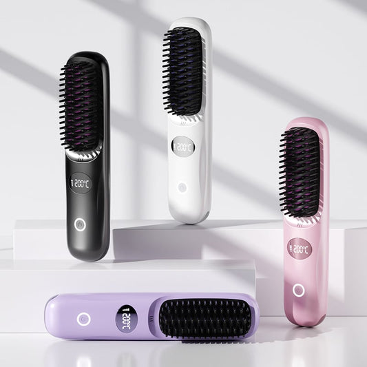 🎄🎁 Le Cadeau Beauté de Noël：60% de réduction 🔥 Lisseur Professionnel Sans Fil 2-en-1 | Écran LED & Rapide