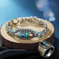 ✨Bracelet Dzi à neuf yeux avec mantra à six caractères en turquoise✨