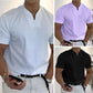 📢📢60% DE RÉDUCTION !! ⏰Chemise de Sport à Manches Courtes pour Hommes – Col en V, Confortable & Disponible jusqu'au 5XL