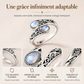💍🔥 -50% ! Bague Vintage Ajustable Ouverte Zircon Goutte – Filigrane Floral Antique Élégance Rétro Quotidien Événements, Double Zircon Éclat Irisé Mystique Captivant, Cuivre Léger Sans Irritation · 5 Motifs ✨