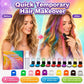 🎉🔥 Dernier jour ‑50 % ‑ 🌈 Coffret applicateurs de craie capillaire temporaire 12 couleurs