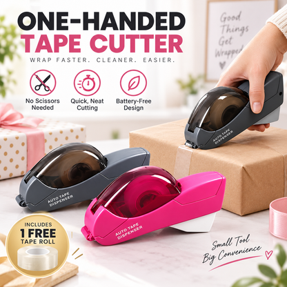 🎁DERNIER JOUR DE VENTE : 49 % DE RÉDUCTION ✨✂️ Coupe-ruban portable à une main – Rapide, précis et sans piles