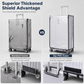 🛡️✨ PROMO FLASH : 50% DE RÉDUCTION ! Housse de Valise Transparente en PVC Épais – Protection Haute Résistance & Imperméable, Fermeture Velcro Rapide & Roues Libres for un Voyage Serein avec un Bagage Toujours Impeccable ✨