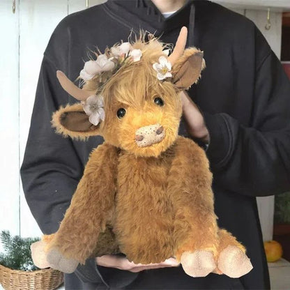 (🎁Vente chaude de Noël 2023🎁)🐂Jouet en peluche doux et écologique en forme de vache des Highlands écossaises