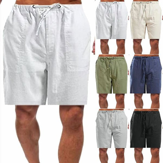 (🎁2024 Hot New Year's Sale🎁)Short décontracté en lin pour hommes