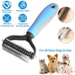 🐾 PROMO LIMITÉE 56% DE RÉDUCTION ! ✨ Brosse Démêlante pour Chats et Chiens – Professionnel, Double Face ✨