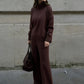 ⏳Limited-time 50% off⏰High-Neck Side-Zip Sweatshirt & Pants Set 👚👖