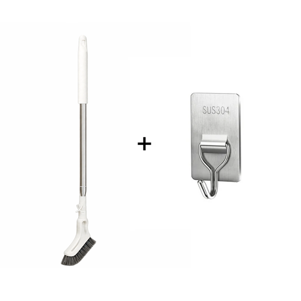 Brosse de nettoyage de sol multifonctionnelle à manche long extensible