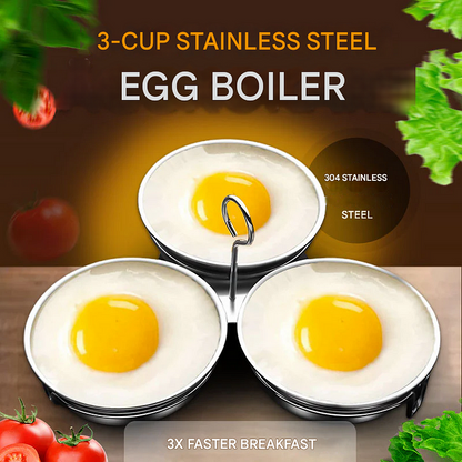 🥚 -50% ! 🎉 Cuiseur à Œufs en Acier Inoxydable 304 – Alimentaire – Anti-Rouille – Cuisson Vapeur Maison – Formes Multiples – Plus de 10 000 Vendus 🏠
