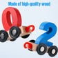 🧩 50% DE RÉDUCTION SOLDES! ✨ Puzzle Magnétique Chiffres & Lettres avec Voiture en Bois - Jeu Éducatif pour Apprendre l'Alphabet et les Nombres 🚗🔤