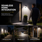 💡 Lampe murale solaire à détecteur de mouvement 100 LED – Éclairage extérieur lumineux