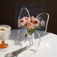🦋 Vase papillon transparent – en plastique cristallin, avec une base stable. Parfait pour les fleurs, la décoration de table et les cadeaux ! ✨💐