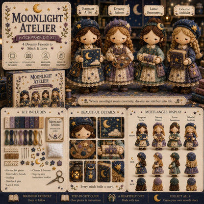 💕Offre spéciale : 50 % de réduction ❤️‍🔥Collection Tiny Worlds – Kits de patchwork à faire soi-même