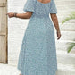 Robe Longue Grande Taille Bohème à Imprimé Fleuri et Fente