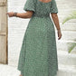 Robe Longue Grande Taille Bohème à Imprimé Fleuri et Fente