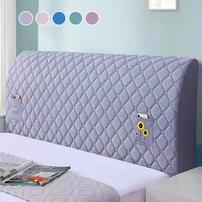 🛏️ 60% DE RÉDUCTION LIMITÉE! ✨ Housse Rembourrée pour Tête de Lit - Protection Douce et Antidérapante en Velours avec Fermeture Élastique 🛌🌟