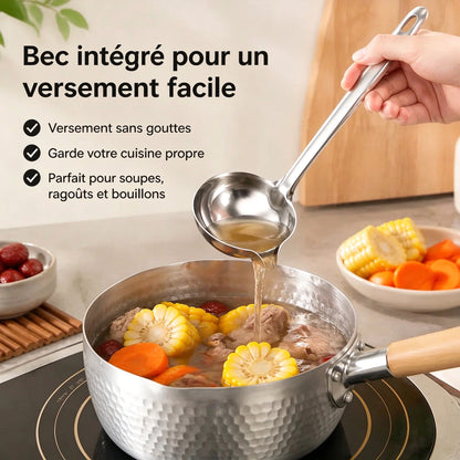 🥄 Économisez 50 % ! 🍳 Cuillère séparatrice d'huile – Dégraisseuse, passoire & indispensable de cuisine ✨