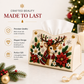 Élégance de Noël – Couvercle de boîte à mouchoirs décoratif à perles