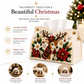 Élégance de Noël – Couvercle de boîte à mouchoirs décoratif à perles