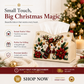 Élégance de Noël – Couvercle de boîte à mouchoirs décoratif à perles