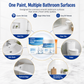 Peinture de rénovation blanche pour carrelage – Revêtement imperméable et anti-taches à appliquer soi-même sur les carreaux, les éviers et les toilettes