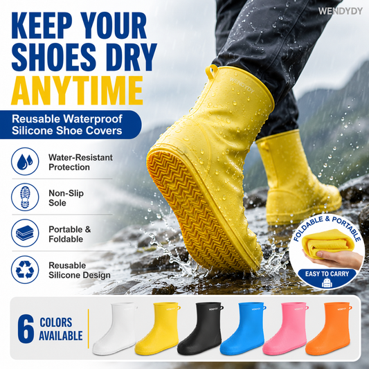 ☔ 👟50% RABATT – Couvre-chaussures silicone étanches – toutes tailles – sans couture – nomades – hommes, femmes, enfants