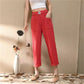 👖🌸 PROMO -50% ! Pantalon Ample Femme Léger et Fluide – Taille Haute Élastique, 75% Coton, 6 Couleurs (M-4XL)