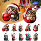 🎄10 Pièces😻 Ornements de sapin de Noël en forme de chat ✨ Ornements de chat suspendus