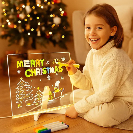 💥💥50% de réduction pour une durée limitée 💥💥🎨 Tableau de notes LED 🎁 Achetez 1 et obtenez 7 stylos de couleur gratuitement