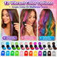 🎉🔥 Dernier jour ‑50 % ‑ 🌈 Coffret applicateurs de craie capillaire temporaire 12 couleurs