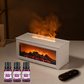 🔥 60% DE RÉDUCTION - DERNIER JOUR ! 💦 Diffuseur d'Humidité avec Flamme de Cheminée - 7 Couleurs LED et Télécommande, Ambiance Apaisante pour Maison/Bureau 🌙📦