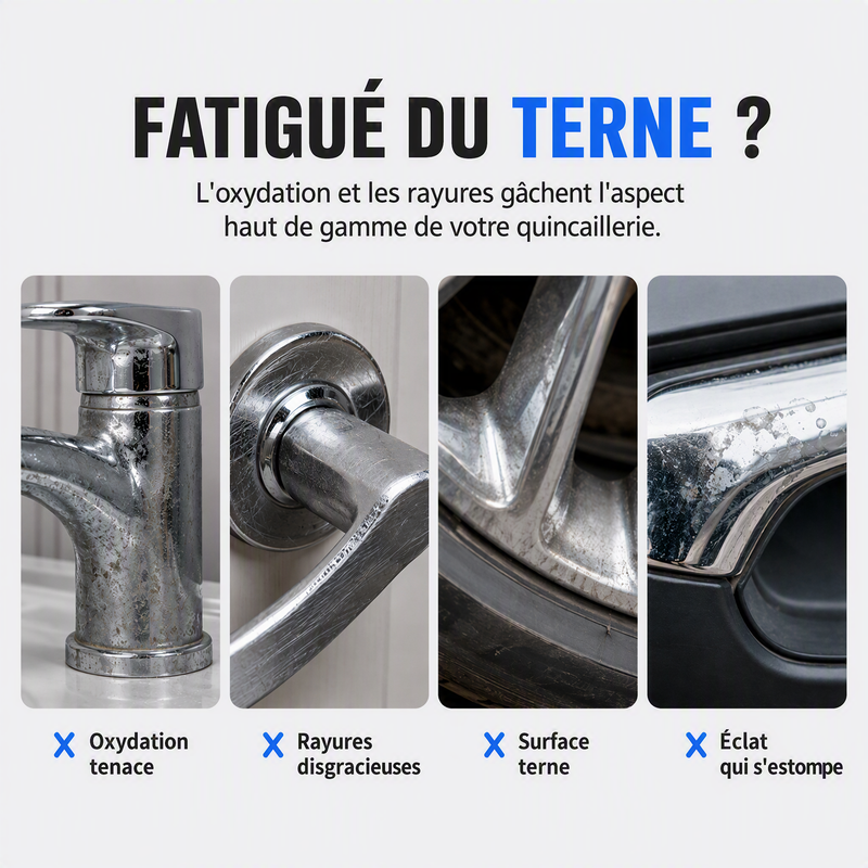 Stylo de réparation chromé professionnel
