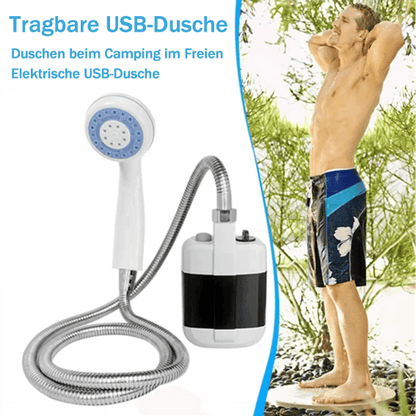 Douche portable pour camping avec pompe à eau