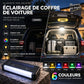 🔆 Éclairage LED solaire de coffre pour voiture – Capteur automatique, sans fil, 6 couleurs, pour SUV et véhicules