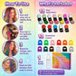 🎉🔥 Dernier jour ‑50 % ‑ 🌈 Coffret applicateurs de craie capillaire temporaire 12 couleurs