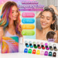 🎉🔥 Dernier jour ‑50 % ‑ 🌈 Coffret applicateurs de craie capillaire temporaire 12 couleurs