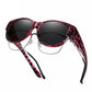 💎🕶️💜 PROMO -50% ! Lunettes de Soleil Oversize Œil de Chat 2026 – Polarées UV400, Portables sur Lunettes de Vue (Multicouleurs)