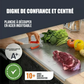 🔪✨🍽️ PROMO -50% ! Planche à Découper en Acier Inox – Hygiénique, Antidérapante & Lavable au Lave-Vaisselle