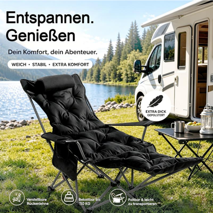 🪑 Chaise pliante portable et réglable pour une utilisation en extérieur – Légère, stable et polyvalente – Idéale pour le jardin, le camping, la plage ou la terrasse – transport et installation faciles 🏕️✨