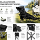 🪑 Chaise pliante portable et réglable pour une utilisation en extérieur – Légère, stable et polyvalente – Idéale pour le jardin, le camping, la plage ou la terrasse – transport et installation faciles 🏕️✨