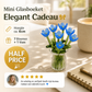 ⏳ VENTE FLASH ! ✨ Mini bouquet en verre | Cadeau élégant 🎀 | Hauteur env. 6 cm | MOITIÉ PRIX 🎉