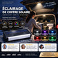 🔆 Éclairage LED solaire de coffre pour voiture – Capteur automatique, sans fil, 6 couleurs, pour SUV et véhicules