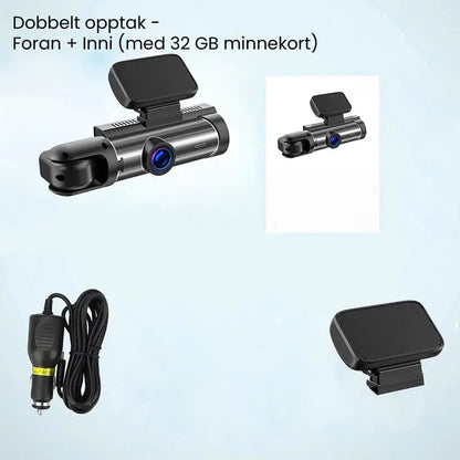 🚘 Offre à durée limitée ⏳ - Dashcam avec vue grand angle à 170° et double objectif, résolution 1080p
