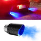 Tuyau d'échappement lumineux LED en fibre de carbone pour tuning automobile (résistant aux hautes températures)